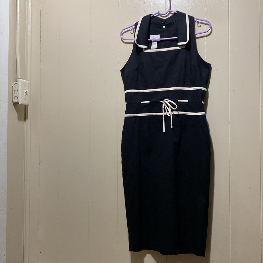 Althuser black and cream dress size 6 - Picture 2 of 12